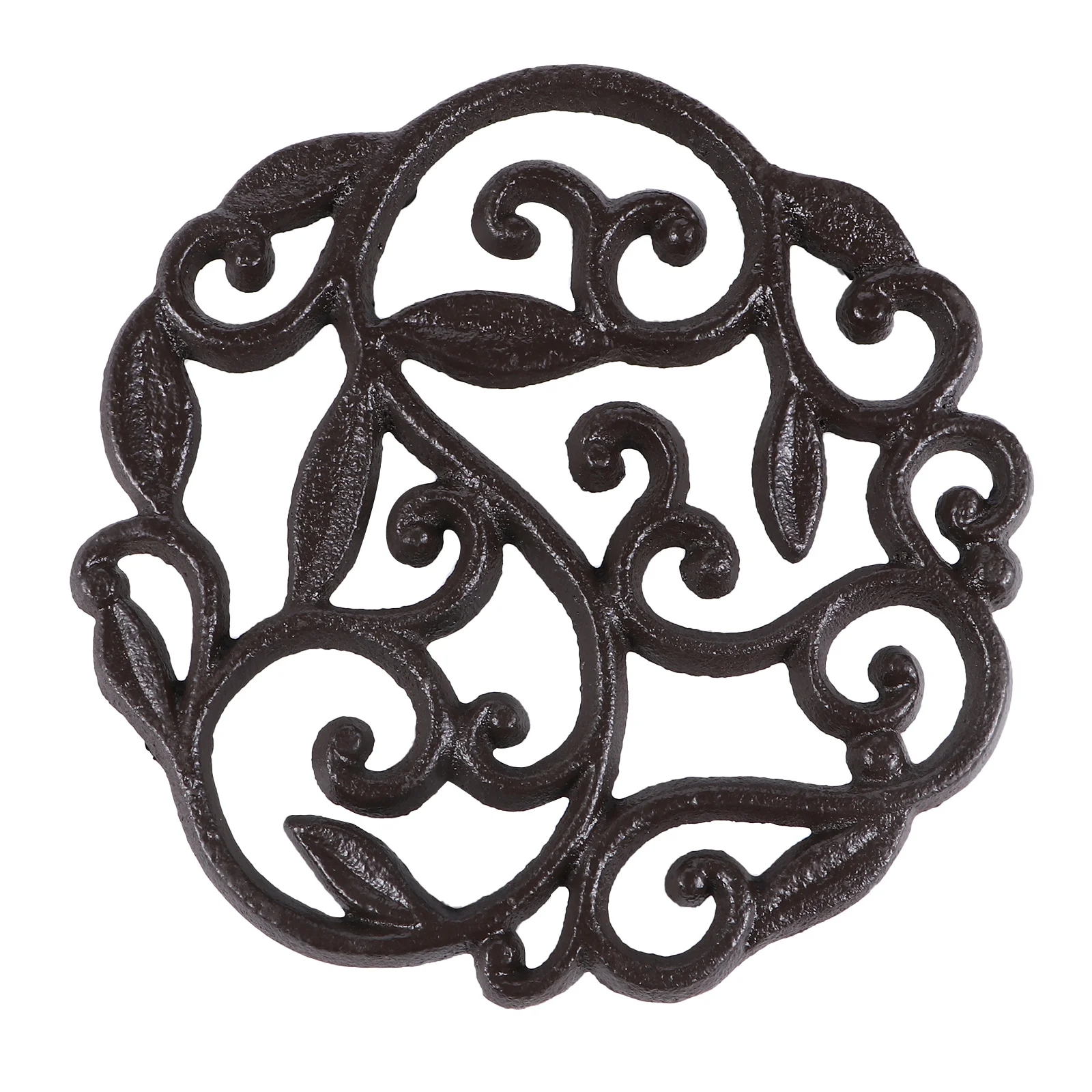 

Rustic Plant Pot Stand Floor Protector Coffee Durable Mat For Planters Elegant Support Flower Pot Holder Dirt Rust Protection