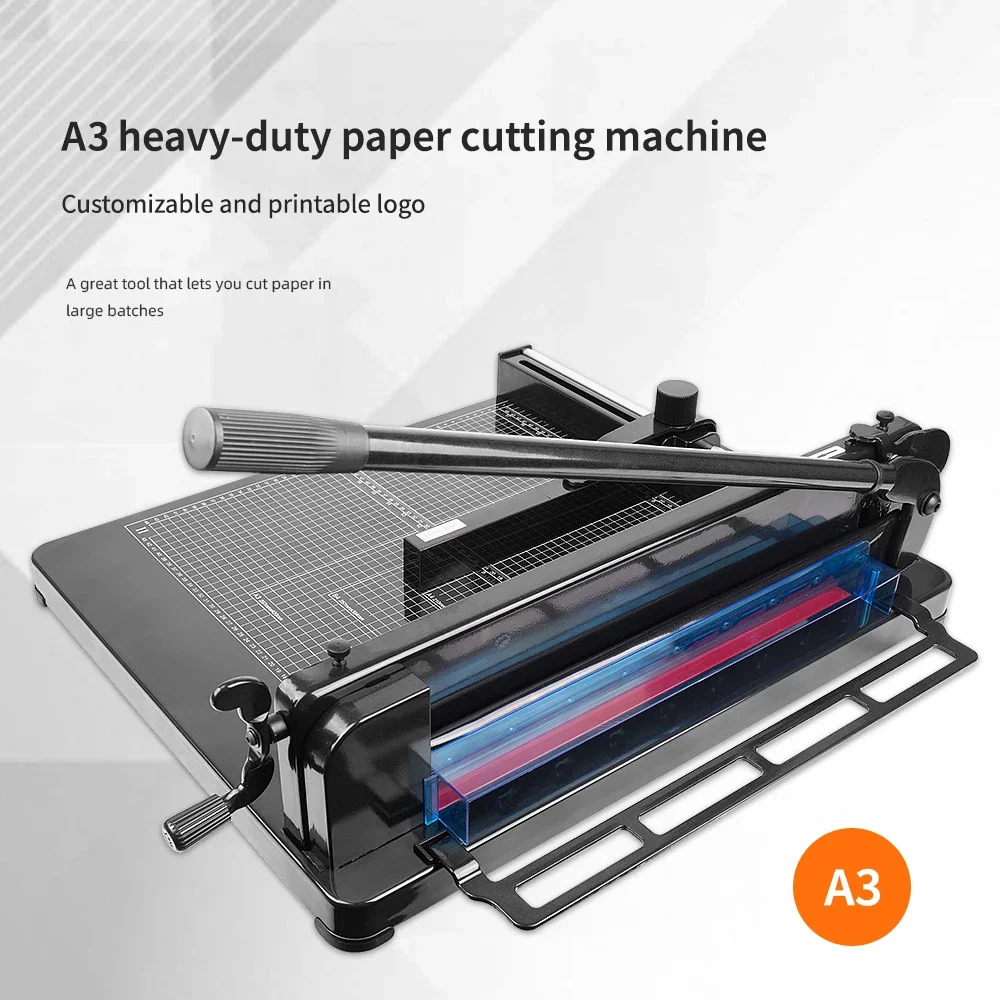 A3 Thick Layer Cut 40MM Thickness 400 Sheets Paper Cutter Precision A3 Manual Heavy-duty Paper Cutter