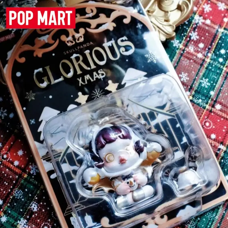 

POP MART SKULLPANDA GLORIOUS XMAS Figure Series Mystery Box Genuine Blind Box Guess Toys Bag Ornament Figurines Home Decor Doll