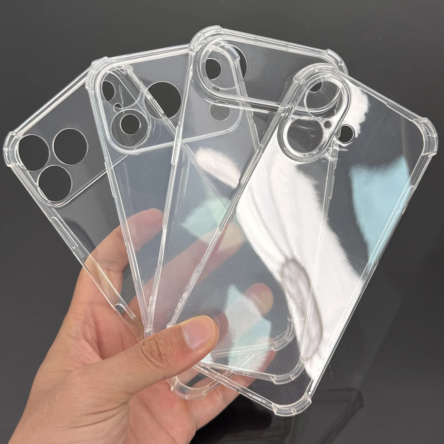 Shockproof Case for iPhone 18 Pro Max 18Pro Transparent Soft TPU Phone Cover Anti-knock Bumper for iPhone 17 Pro Max Clear Shell