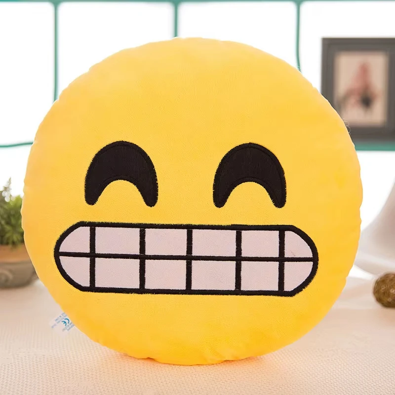 Funny Emoji Face Plush Pillow – Cute Meme Stuffed Cushion Toy for Party Favors, Pranks & Gifts, Soft Velvet Throw Pillow