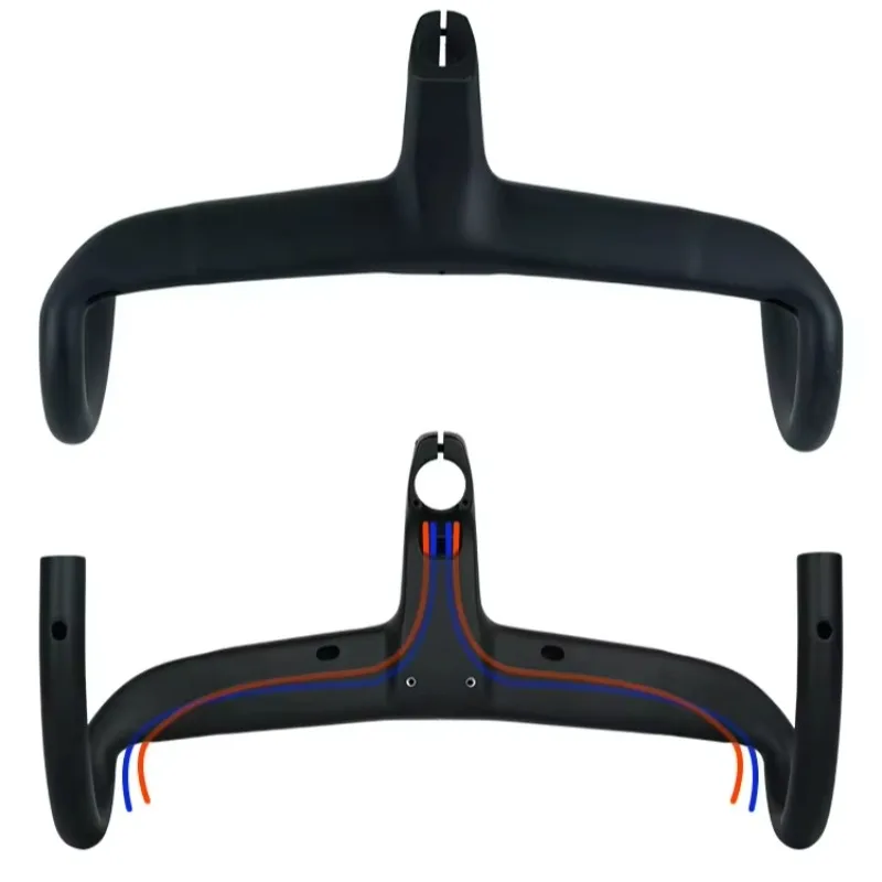 

STLF Carbon Bike Handlebar Internal Routing Road Bicycle Handlebar Hidden Cable Line Carbon Fiber Road Handlebar