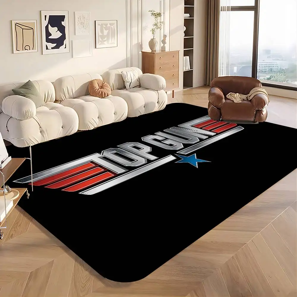 Film T-Top G-GunS Bathroom Mat Non-Slip Laundry Room Mat Laundry Decor Balcony Child Living Room Toilet Rug