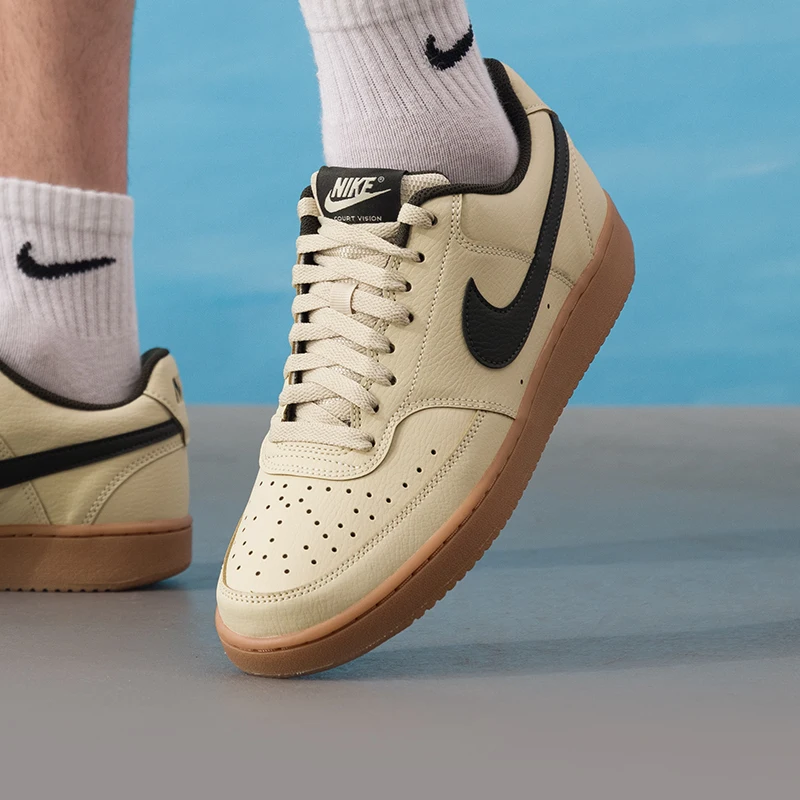 Nike (Nike) Court Vision Lo أحذية رياضية رجالية منخفضة القمة أحذية رياضية عصرية مقاومة للاهتراء خفيفة الوزن كاجوال Hv4506-200