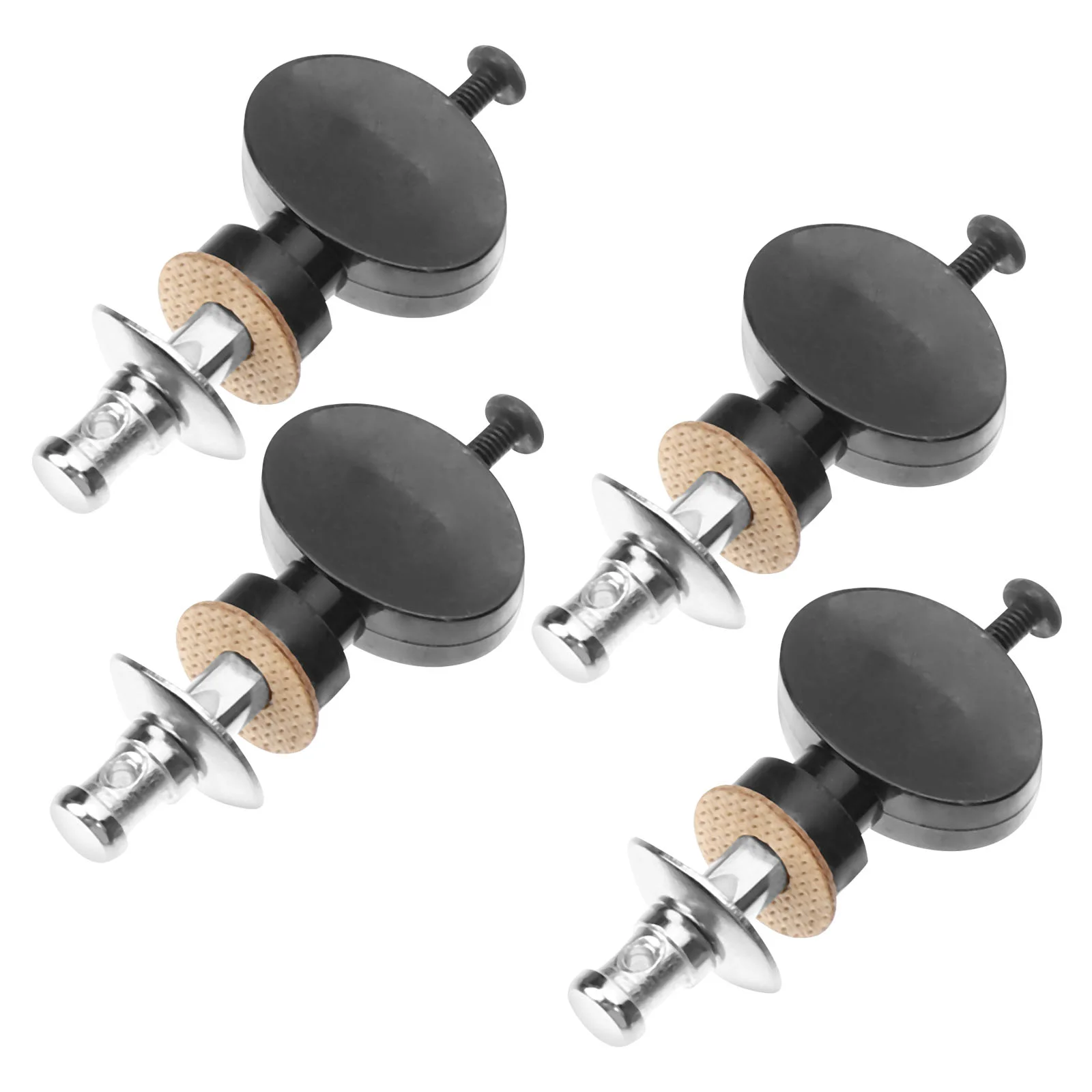 4 Pcs Ukulele Knobs Ukelele Tuner Gear Guitar Pegs Machine Heads Tuning Replacement Metal Pin Key