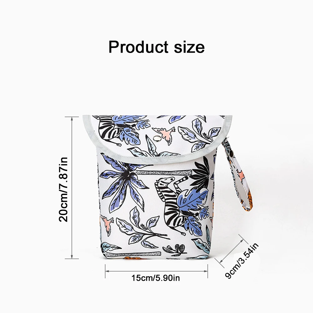 Diaper Storage Bag, Lightweight & Durable Fabric, for Baby Care On-the-Go, Portable Nappy Organizer Pouch
