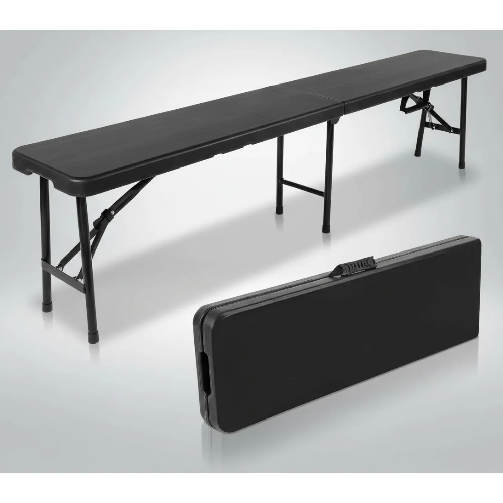 

6 футов портативная складная скамейка водонепроницаемое пластиковое уличное сиденье для кемпинга, пикника, барбекю, сада, патио