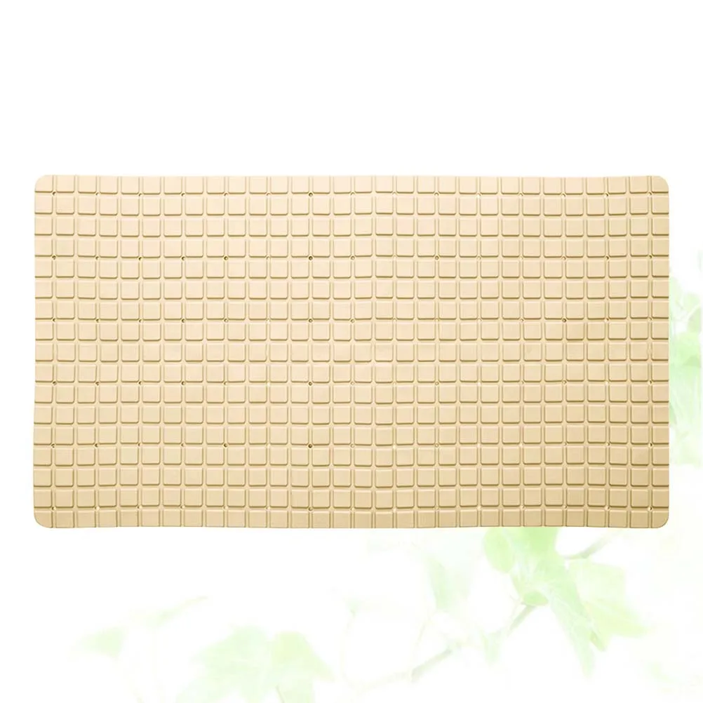 

Bath Non-Slip Mat Square Apricot PVC Eco Flexible Antiskid Shower Bath Mat Anti- Mildew Resistant