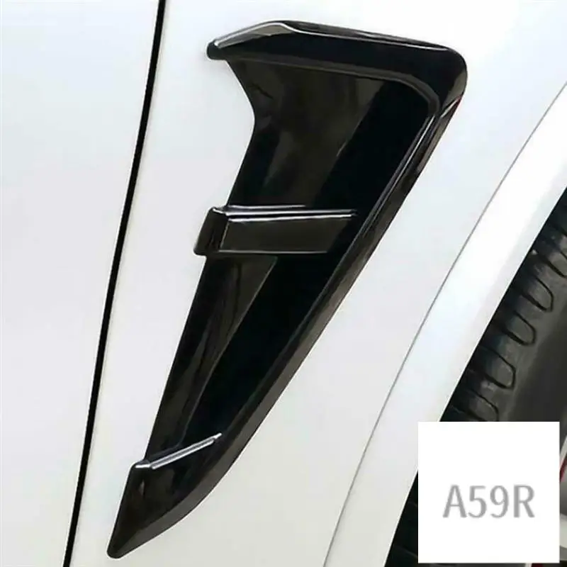 

R9-2Pcs Car Side Fender Air Vents Grille Trim Fit For BMW X3 X4 G01 G02 X3M X4M 2018 2019 2020 2021