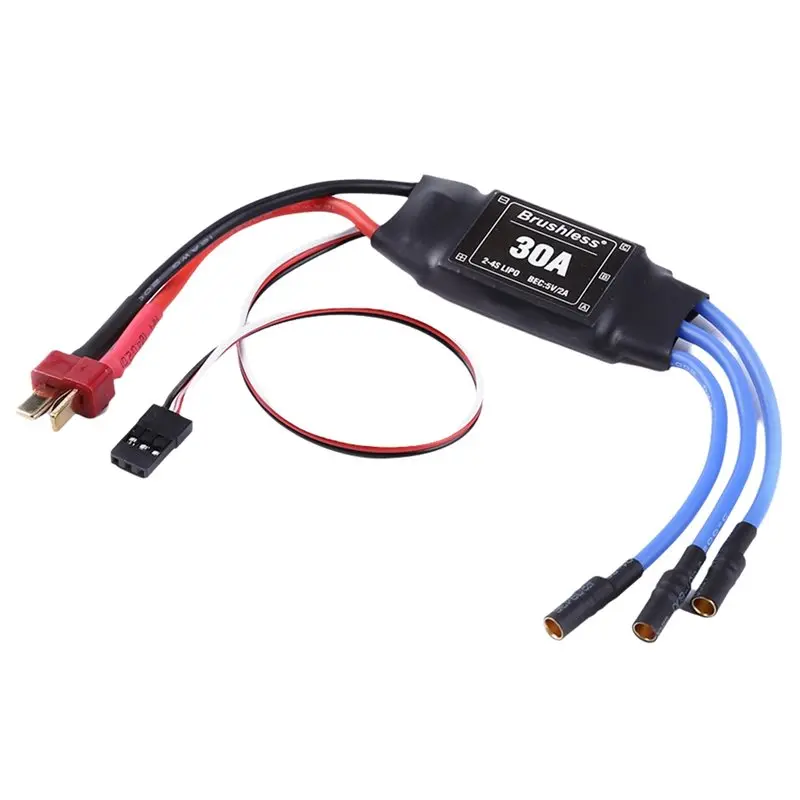 YSUN-2X XXD Brushless 30A ESC 2-4S Electric Speed Controller With 5V 2A BEC For RC Multicopter Helicopter Airplane T Plug