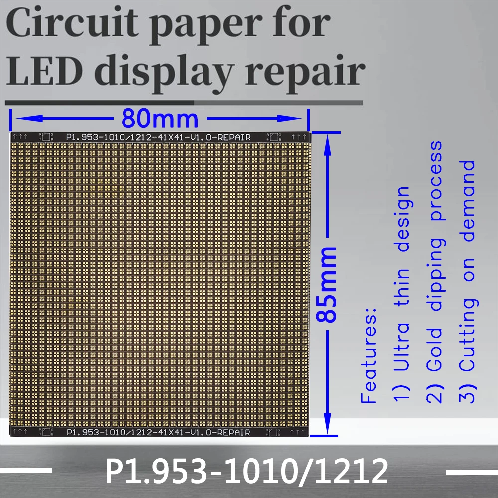 P1.953-1010-1212 Circuit Paper,80X85mm ,Used for repairing damaged PCB pads