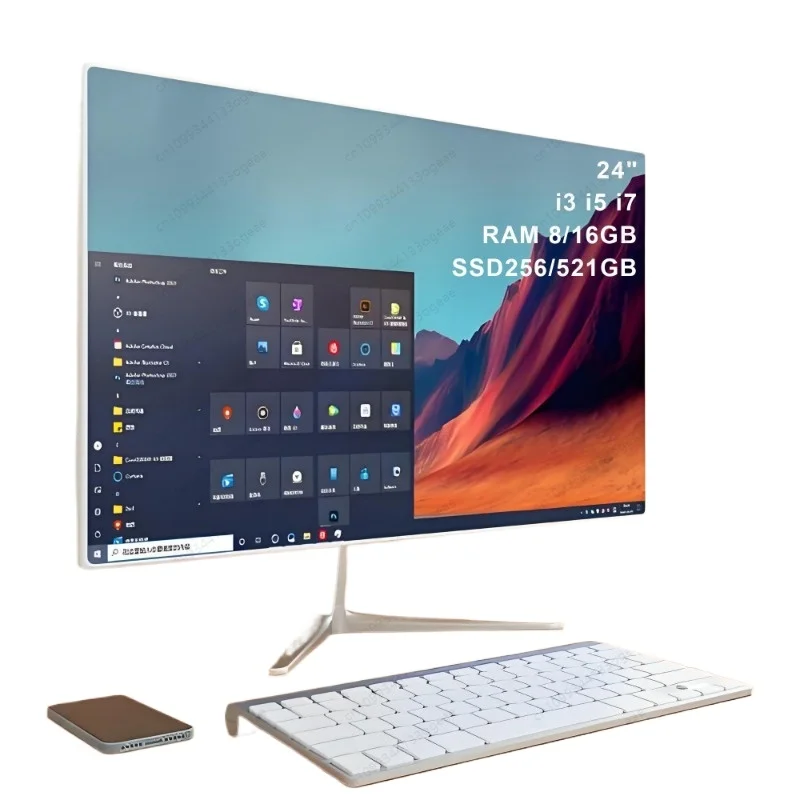 الكل في واحد أجهزة الكمبيوتر المحمولة الكمبيوتر المكتبي I5 I7 I9 مع شاشة LCD #1