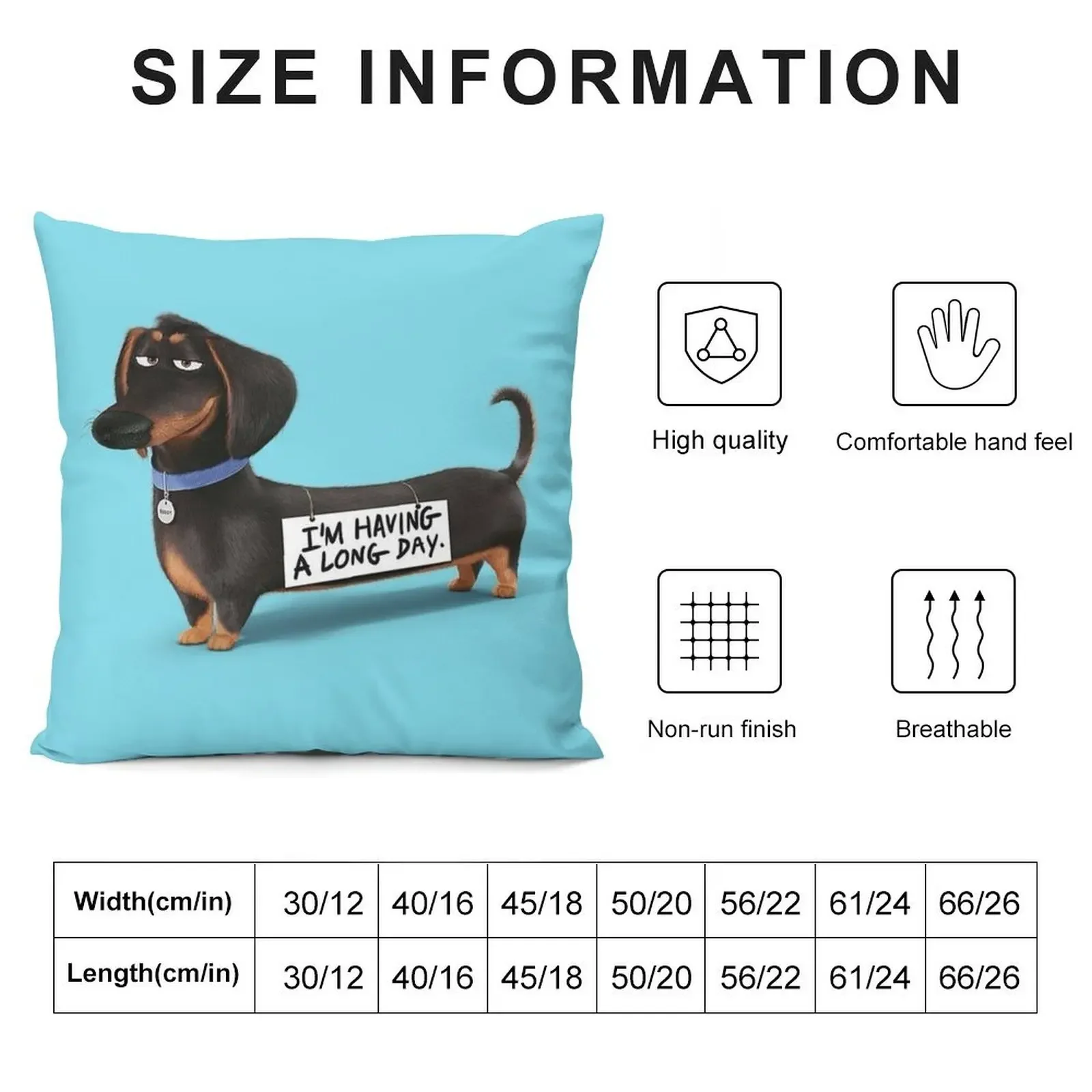 Dachshund Dog funny pupy Throw Pillow Luxury Pillow Cover Pillow Cover