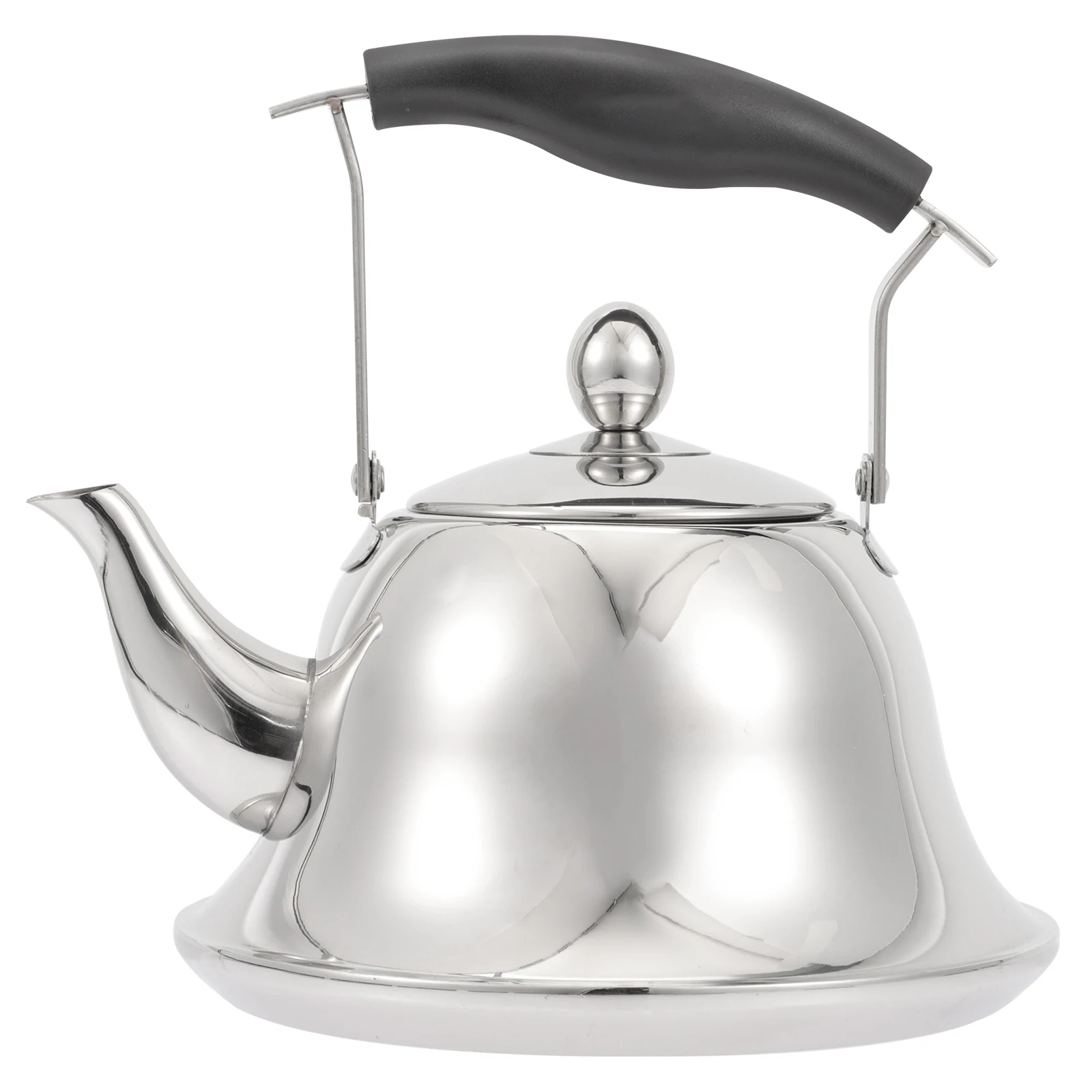 

Stainless Steel Whistling Kettle Heat Resistant Tea Pot Kitchen Fast Boiling Water Coffee Oatmeal Soup Handle