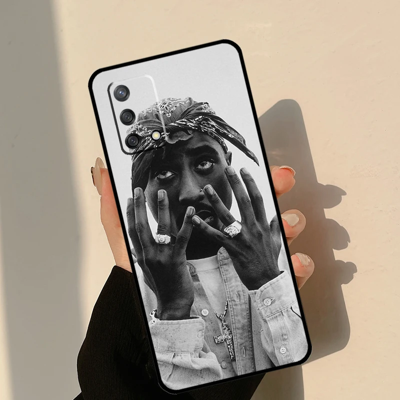 مغني الراب 2pac المغني توباك ل OPPO A74 A54 A94 A53S A54S A31 A5 A9 A52 A72 A91 A93 A96 A15 A17 A57 A77 حافظة هاتف