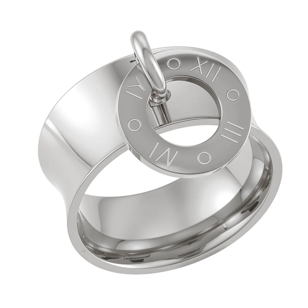 Stainless Steel Rings for Women Vintage Gold Color Geometric Finger Ring Fashion Minimalist Jewelry Gift