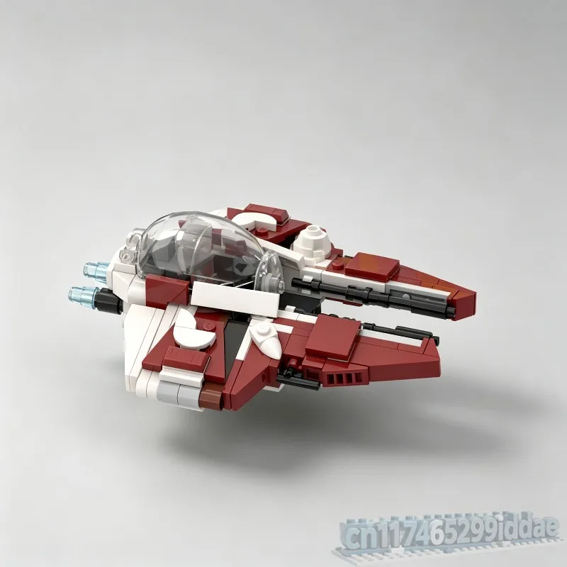 208PCS Actis Class Interceptor Space Fighter Model Custom Building Blocks DIY Assembly Educational Toy Collection Gift Display