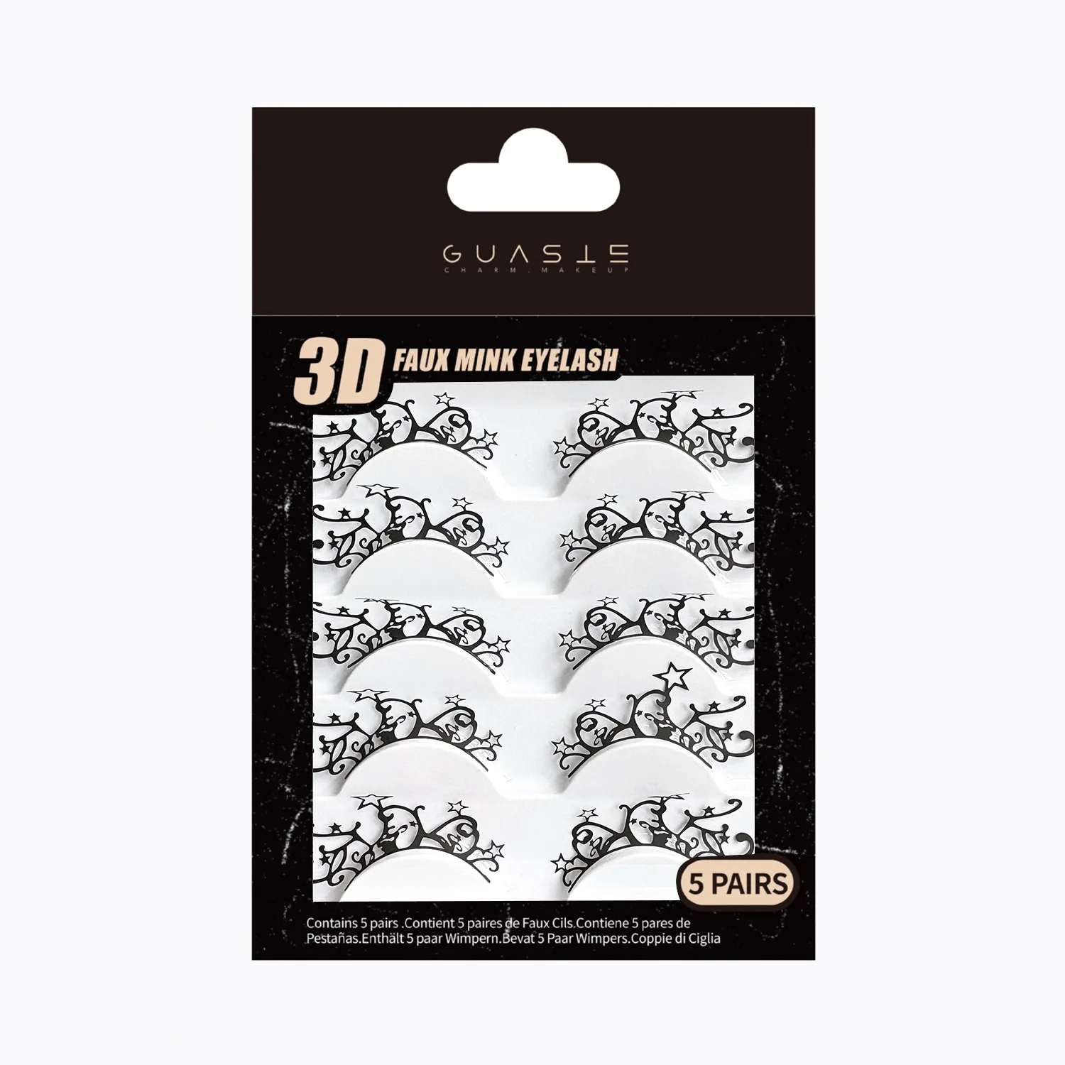 Cosplay Paper-Cut False Eyelashes, Halloween Spooky Castle Magic Maiden, Dramatic Thick European Style Lashes