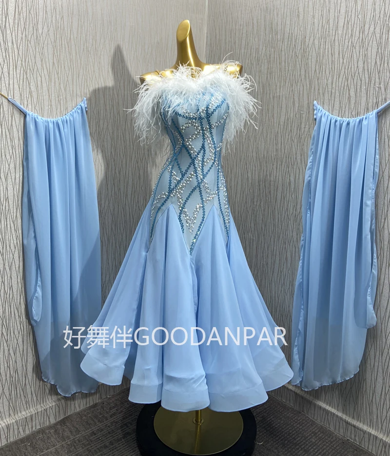 Waltz Ballroom Dance Dress Women Competition  Dance Ballroom Dancing Costume standard dance dress women competition 2024