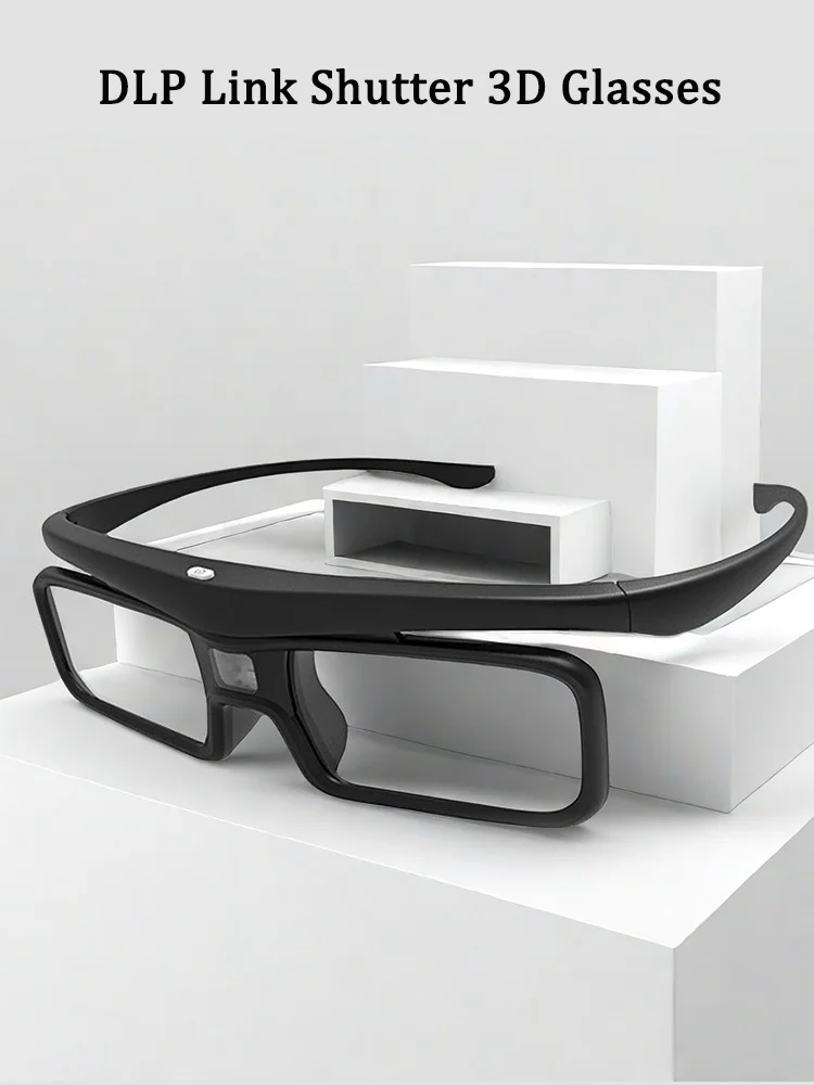 Nouvelles lunettes 3D à obturateur actif DLP Link 2026, rechargeables par USB, pour projecteur DLP de cinéma maison, non compatibles avec toutes les téléviseurs
