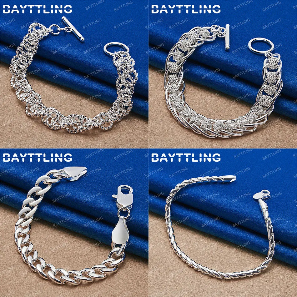 

Luxury 925 Sterling Silver Women's Delicate Geometric Knot Bracelet Wedding Party Accessories Fashion Charm Jewelry