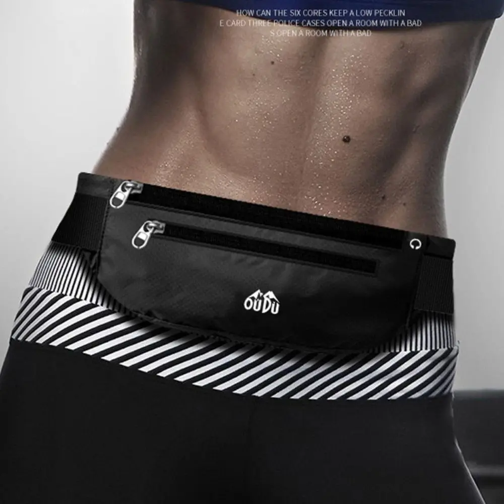 

Ultra-Thin Sport Mobile Waist Bag High Elastic Multifunctional Running Waist Bag Storage Close Fitting Sports Phone Bag