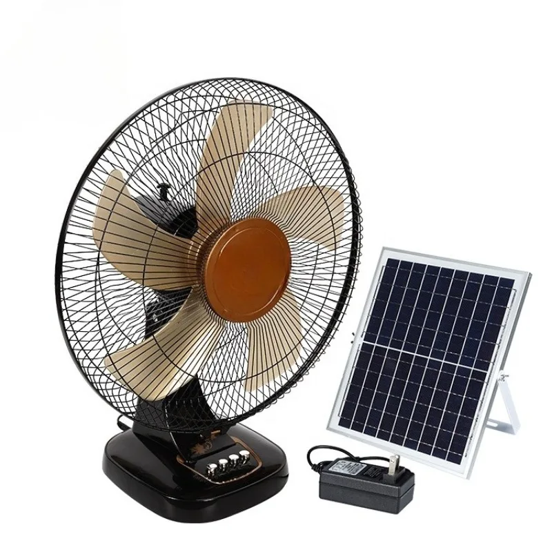 

Upgrade Version Rechargeable Usb Indoor Outdoor Quiet Adjustable Aluminum 16inch 20w Solar Fan