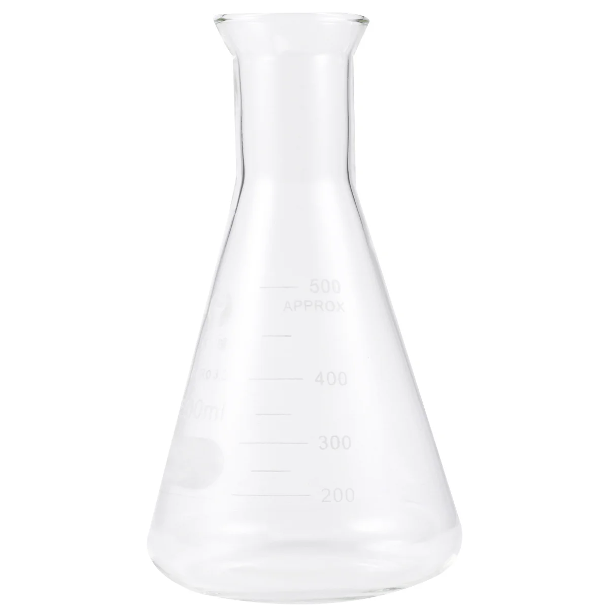 

1Pcs 500ml Conical Flask Wide Mouth Eco-Friendly Glass Material Durable Odorless Clear Scale Chemistry Lab Students Experiments
