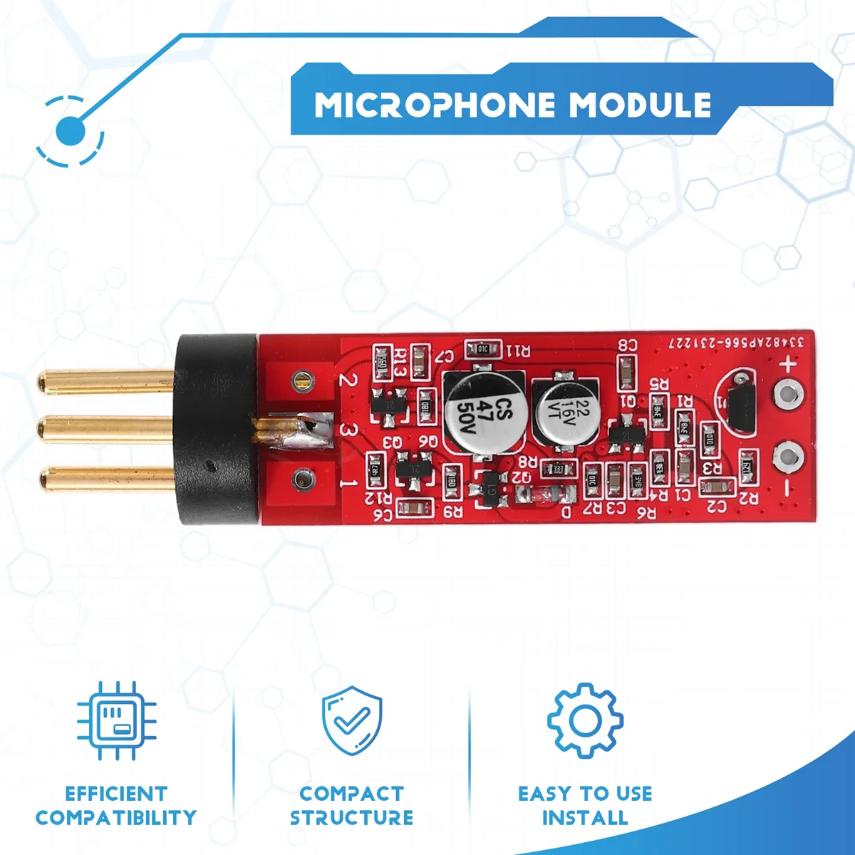POSV-Diaphragm زجاجة رضاعة للأطفال مكثف ميكروفون ميكرفون تسجيل لتقوم بها بنفسك إنتاج إصلاح تعديل لوحة دوائر كهربائية مع المكونات