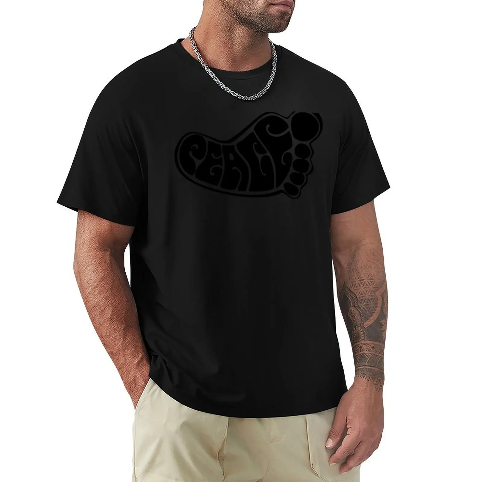 

peace foot black T-Shirt baggy shirts anime T-shirts oversize basketball graphic tees T-shirts for men cotton