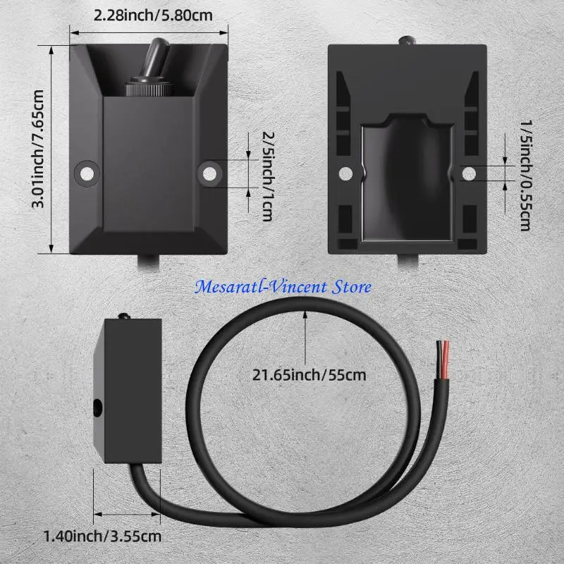 A70F Starke Wippschalter mit 2 Fuß 14AWG-Draht 264346-101 für LKW, Boote und – Detail 6