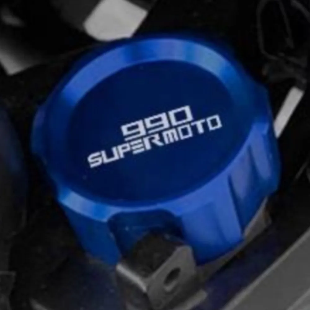 

Motorcycle Accessories For 990 Supermoto R 2005-2012 2006 2007 2008 2009 Rear brake Fluid Cylinder Master Reservoir Cover Cap