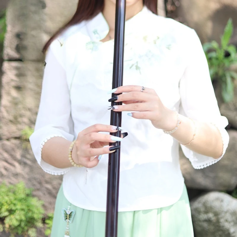 

Флейта из палисандра, аксессуары для косплея, профессиональные игры для начинающих, красный сандал, 8 отверстий, китайский традиционный музыкальный инструмент