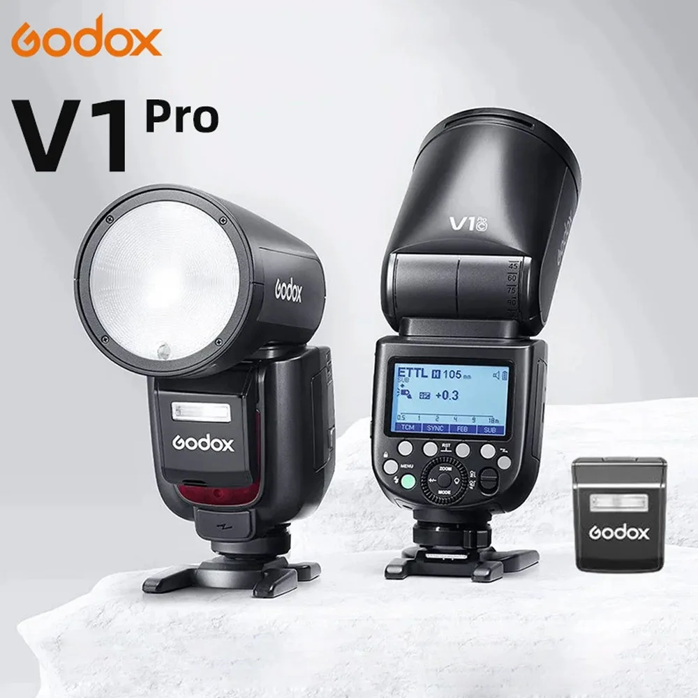 

Godox V1Pro C/N/S/F/O TTL литий-ионная вспышка для камеры с круглой головкой, вспышка Speedlite с беспроводной передачей для Canon Nikon Sony Fuji Olympus