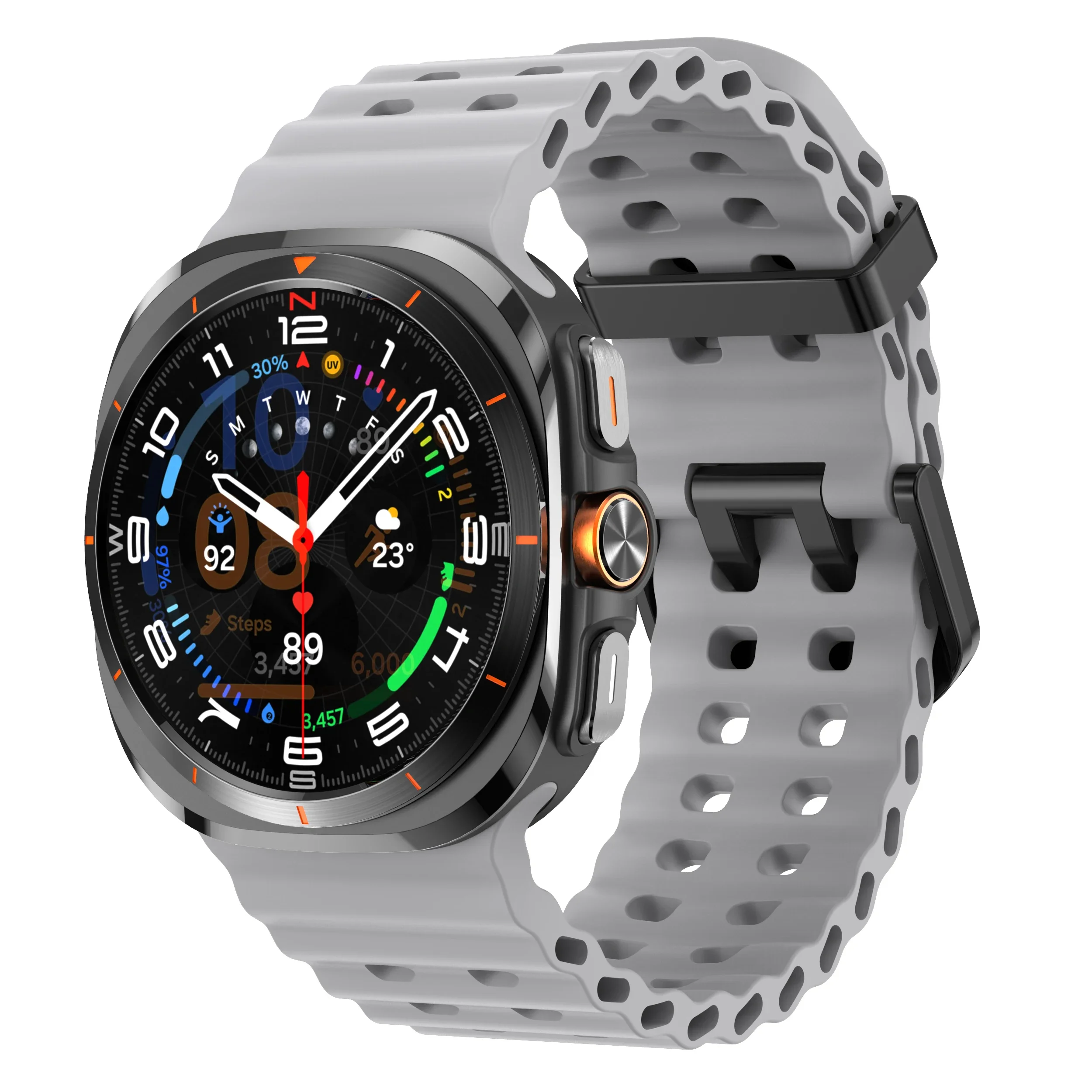 Uhrenarmband für Samsung Galaxy Watch 7 8 Ultra Ersatz-Gummiarmband für Samsung Galaxy Watch8 Zubehör