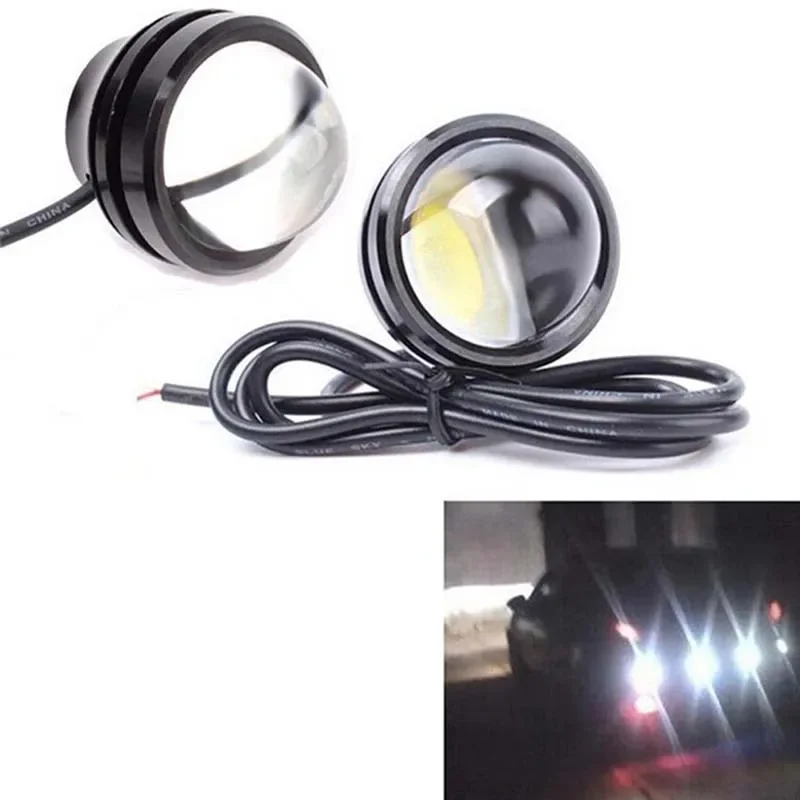 Car Motorcycle LED Waterproof Fog Lights Headlight Day Running Light DRL Voltage DC 12V Car Motorcycle Accessories