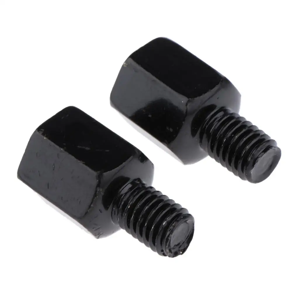 Positive Reverse Thread Screw 8mm Rearview Mirror Bolt Black Steel for Scooter Accessories and Bikes