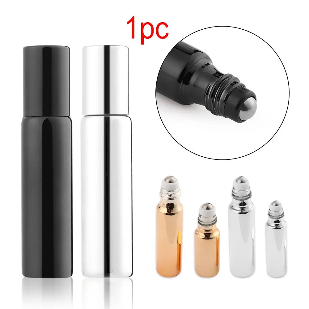 Travel Perfume Refillable Roller Ball Massager Essential Oil Container Stainless Steel Empty Bottle