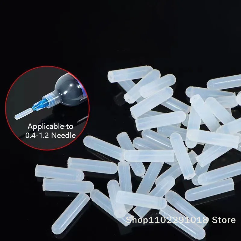 practical15pcs Special Silicone Plug Head Use Dispensing Syringe Needle Seal Prevent Gluehousehold