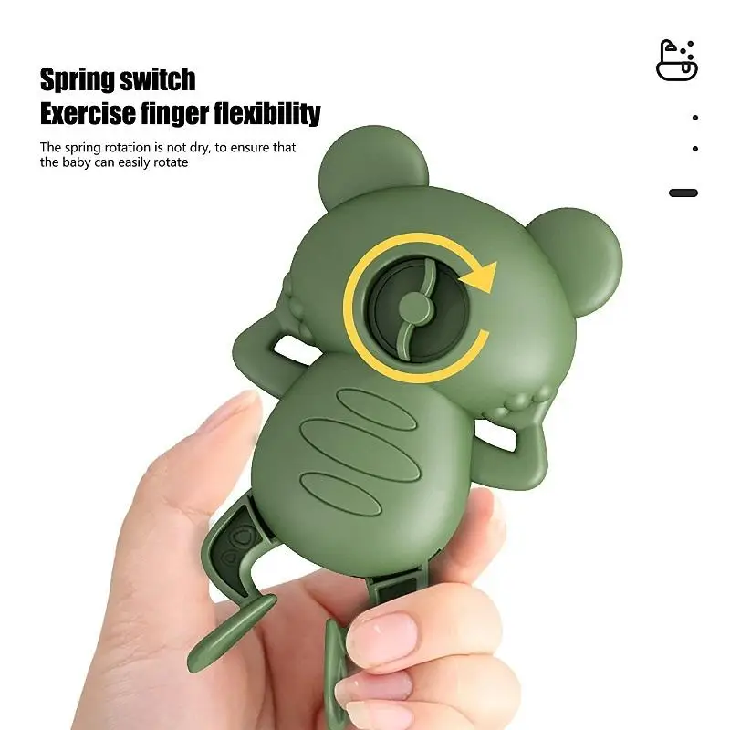 Baby Cute Animal Swimming Frog Shower Clockwork Toys When Baby Bath in Bathroom Baby Water Toy for Kids Clockwork Bath Toys Gift