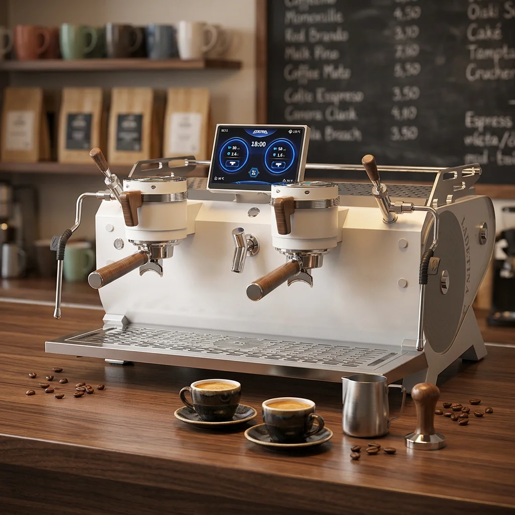 Quality Assurance Best Commercial Semi-Automatic Stainless Steel Electric Espresso Machine Programmable Function 9 Bars Pressure