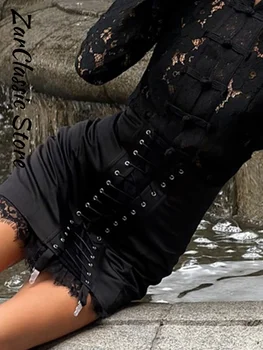Sexy Women's Skirt With Lace Summer Satin Solid Slim Y2k Mini Skirts Lady New Fashion Street Evening Party Beachwear 2026 4