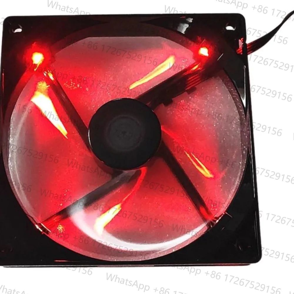 A12025-16RB-4BP-F1 DF1202512RFHN New T400 Blizzard Fan 12025 12cm 4-Wire Speed Regulation Red Mute