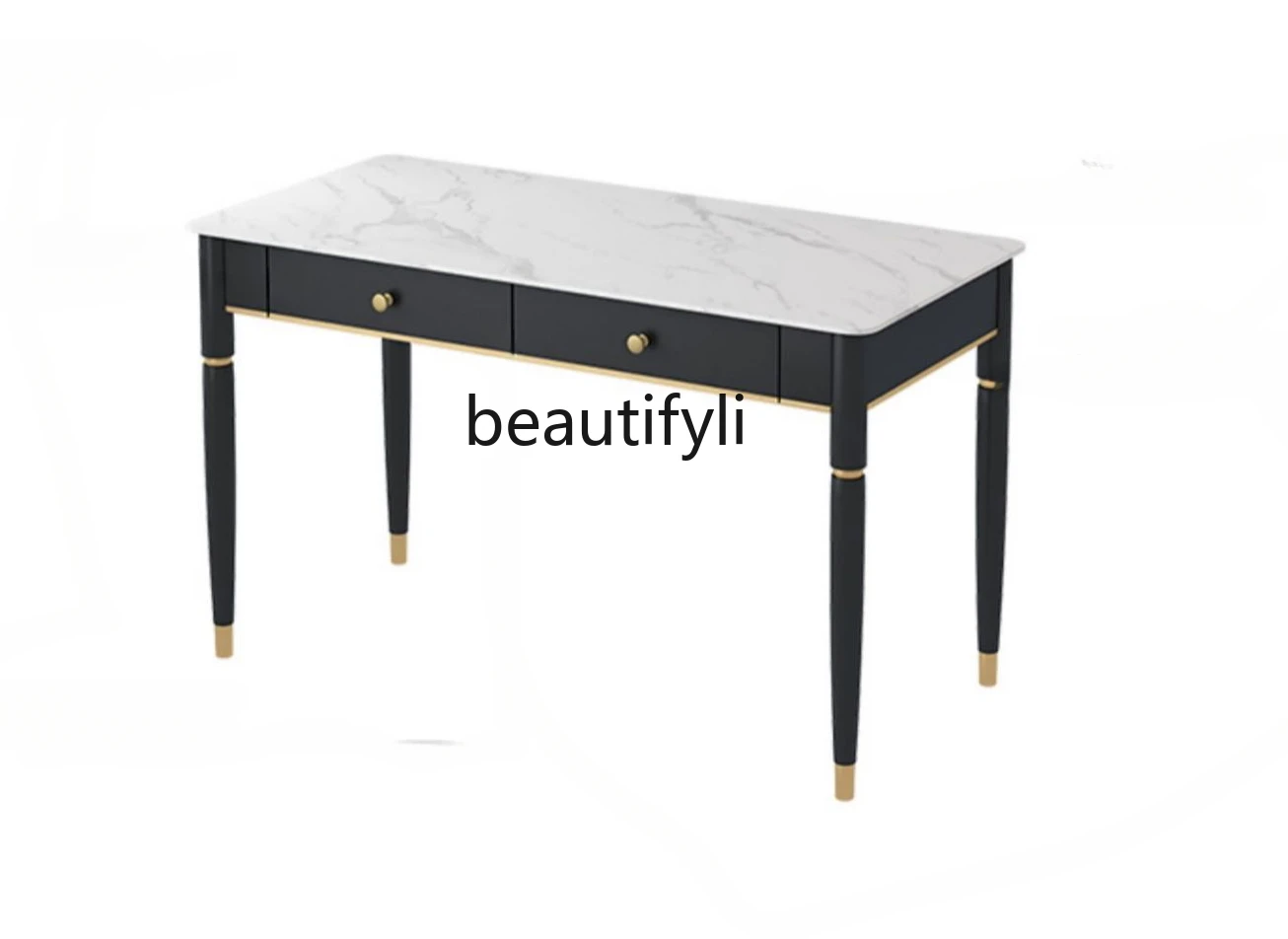 

Light Luxury Stone Plate Desk Simple Modern Nordic Simple Ins Style Small Apartment Study Computer Desk Home