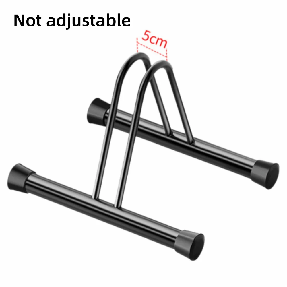 Floor-standing Bike Storage Rack Adjustable Metal Universal Bicycle Carrier Portable Durable Bike Repair Stand