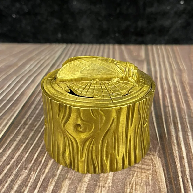 

Латунная аромалампа для дома, для спиральных благовоний и агарового дерева, в стиле дзен, для чайного столика, для благовоний с ароматом цикады.