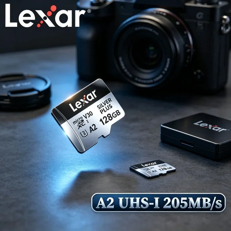 lexar-professional-silver-plus-microsdxc-uhs-i-memory-card-u3-a2-v30-4k-tf-card-64gb-128gb-256gb-for-tablet-drone