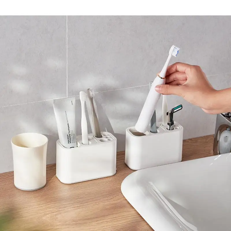 Multi Purpose Toothbrush Holder Organizer Sturdy Design with Quick Drying Feature