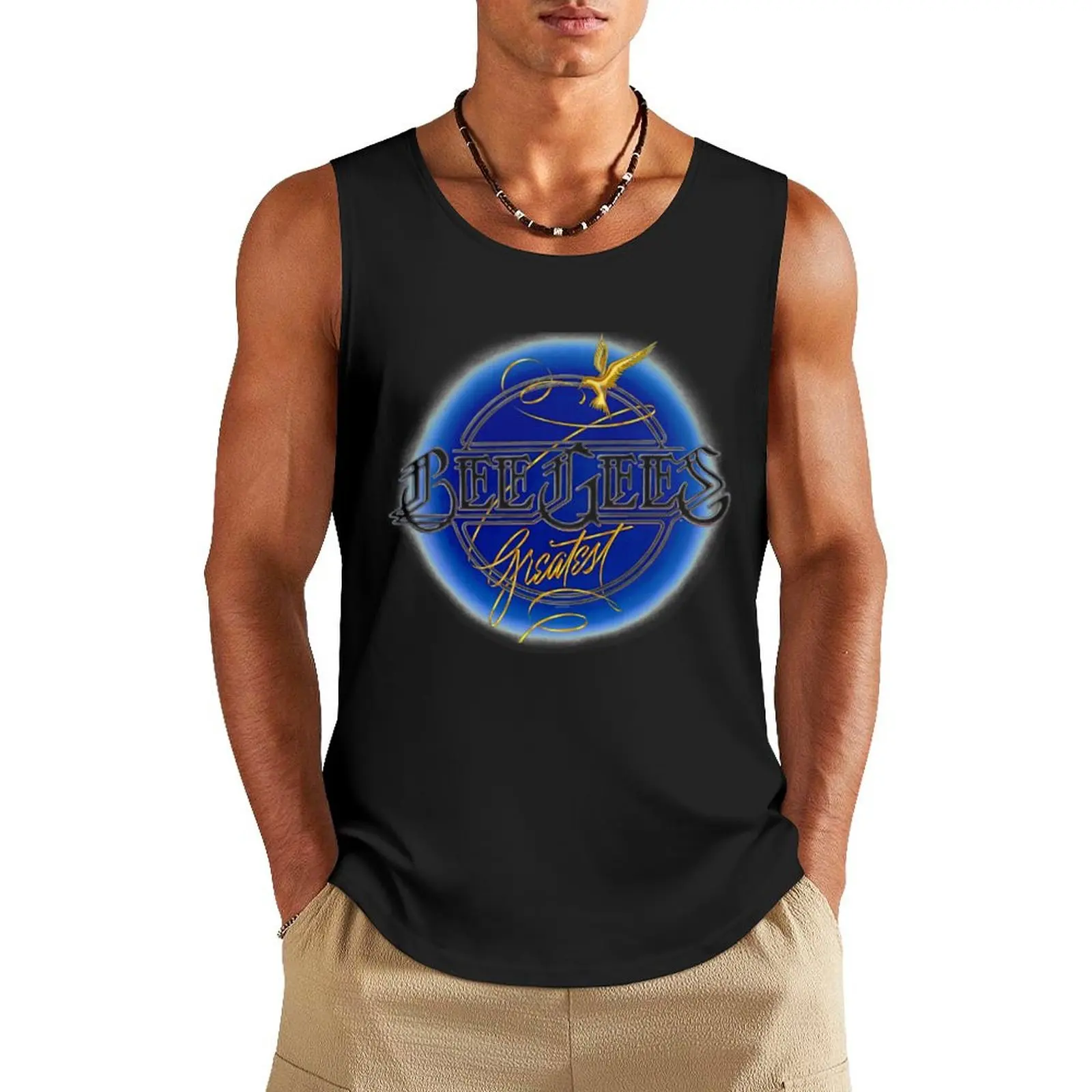 Bee Gees Tank Top men gym clothing Sleeveless top sleeveless shirt man