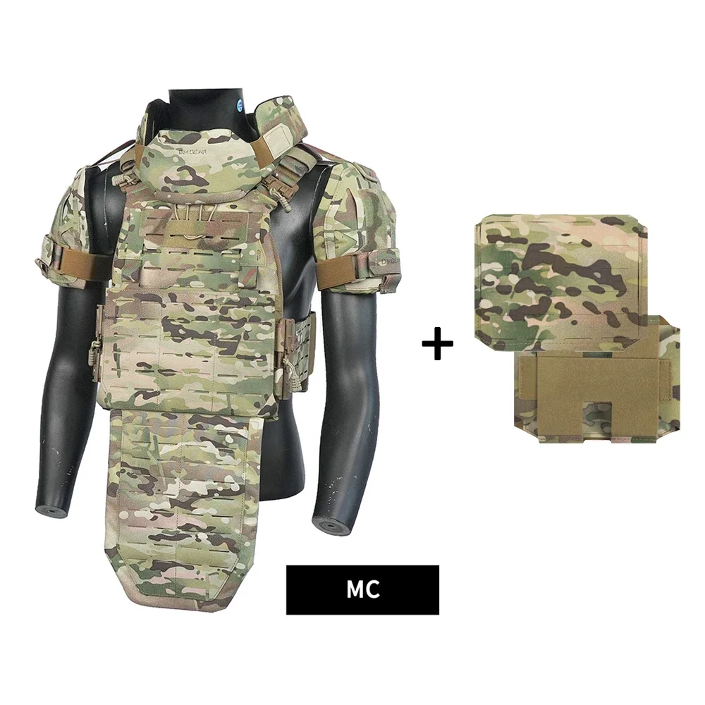 

Tactical Vest Suits Crotch Groin Protection Neck Collar Shoulder Arrmor Side Pockets Airsoft Gear Accessory Body Armor Outdoor